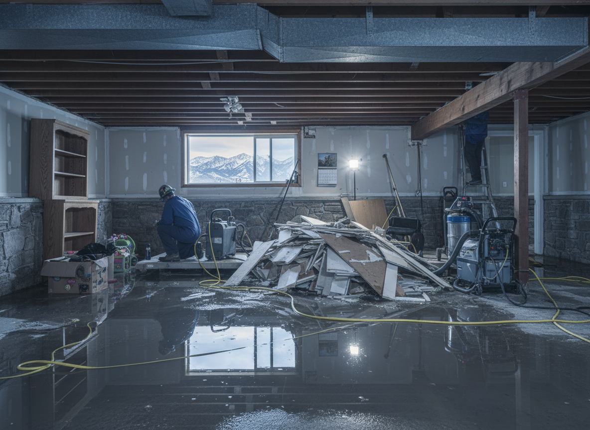 Water Damage restoration in Little Cottonwood