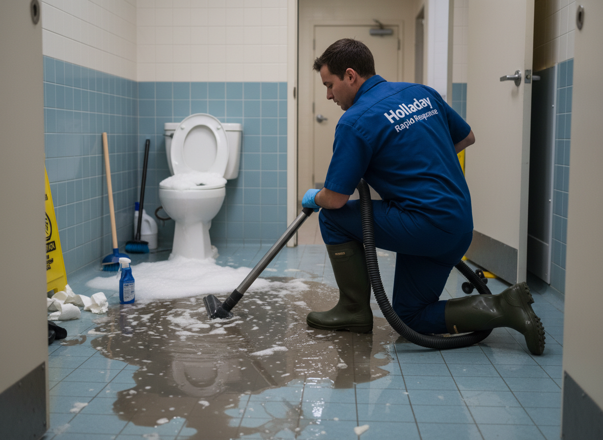 Toilet Overflow Cleanup in Holladay, UT